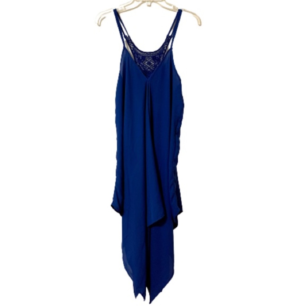 Jessica Simpson Royal Blue Asymmetrical Dress - Size Medium